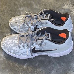 Nike Air Dragon Metal Softball Cleats Gray White